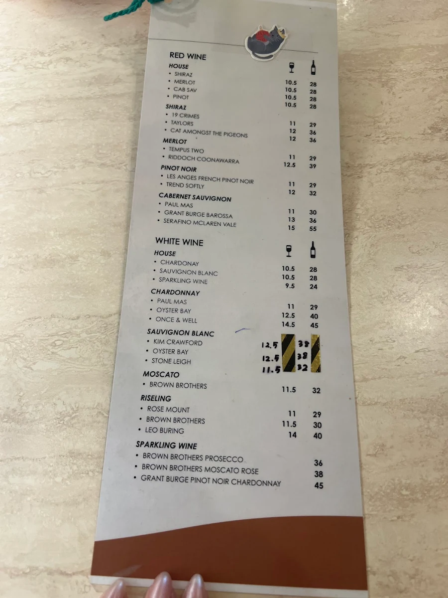Menu, A day in BKK - Williamstown