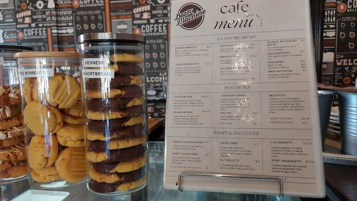 Menu, Bean Machine