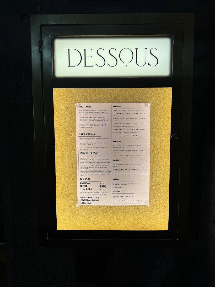 Menu, Hazel