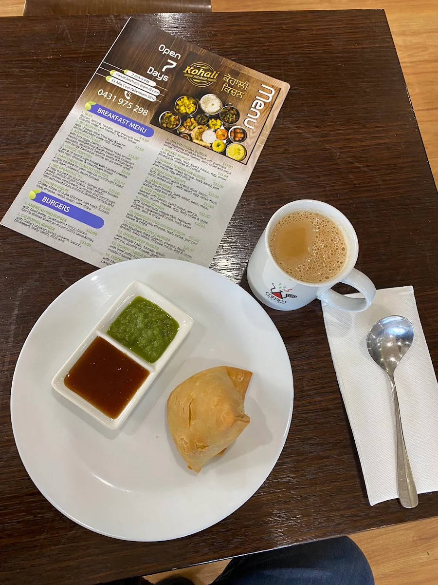 Menu, Kohali Kitchen