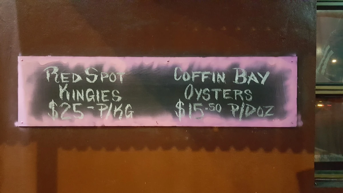 Menu, The Ross Island Hotel