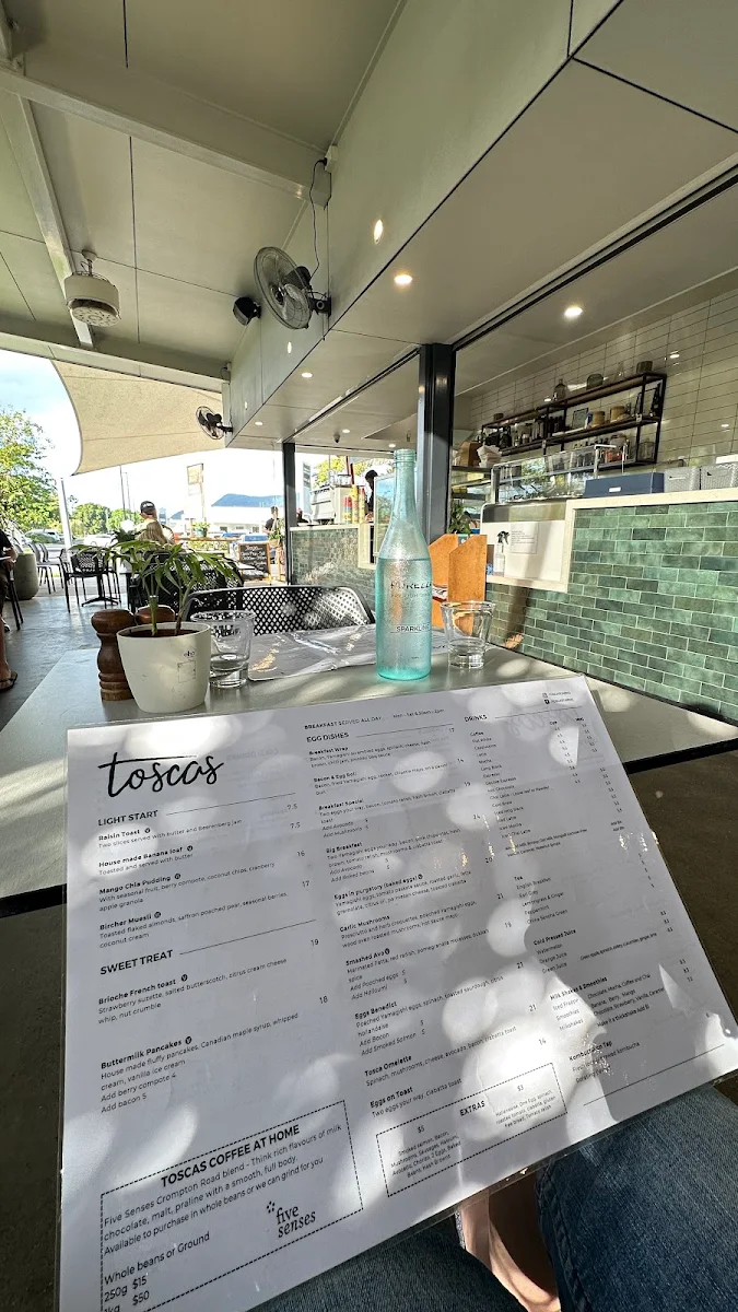 Menu, Tosca’s Pizzeria & Bar