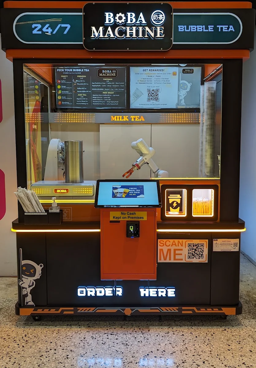 Menu, Boba Machine