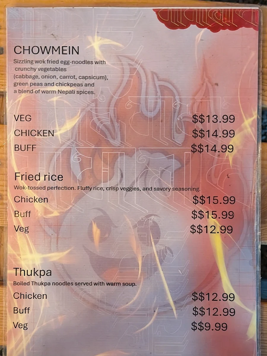 Menu, Momolok