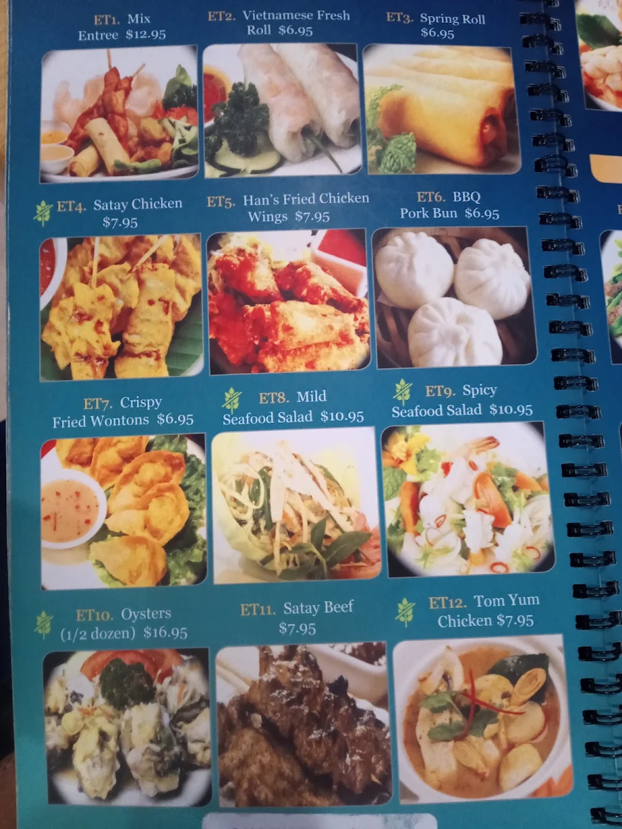 Menu, Han's Cafe Armadale