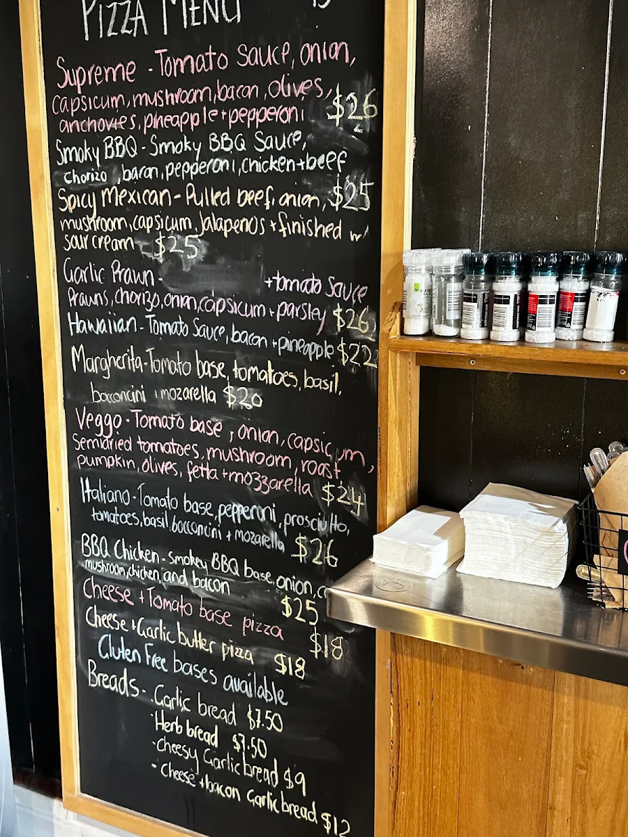 Menu, Avon Valley Inn