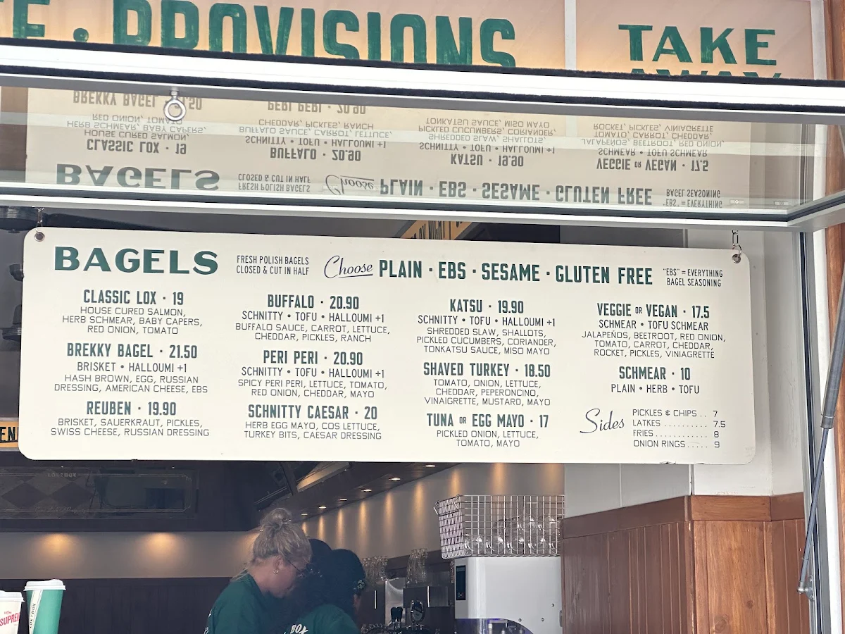 Menu, Lox In A Box Coogee