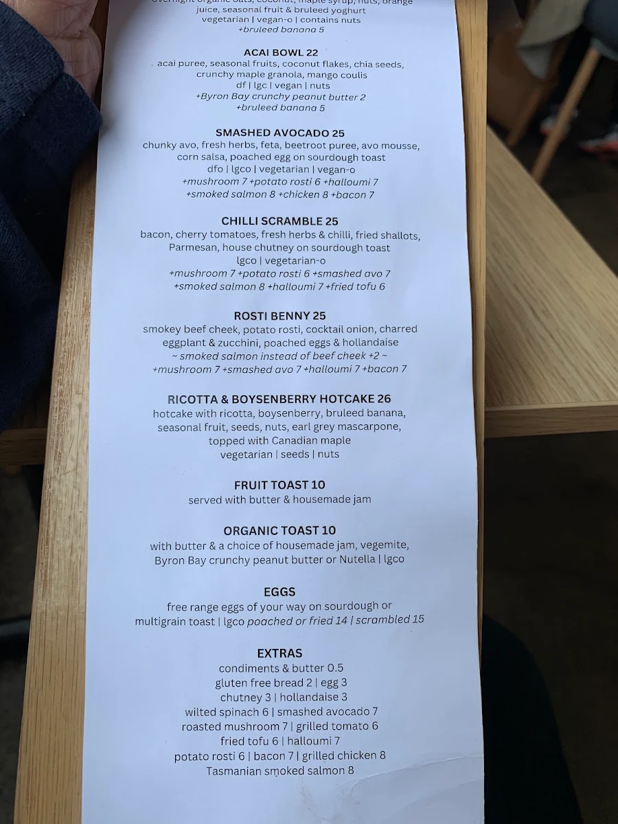 Menu, Cornerstone & Co.