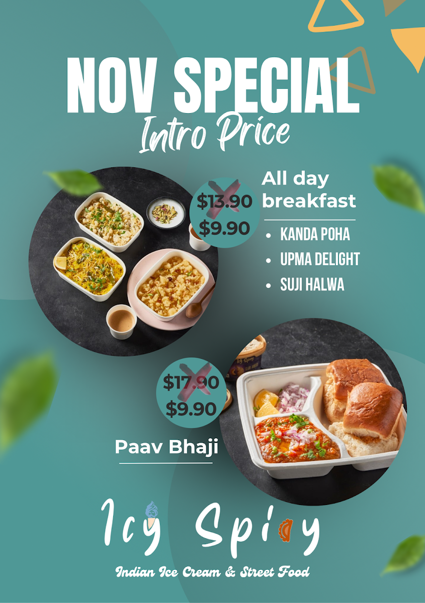 Menu, Icy Spicy Seven Hills