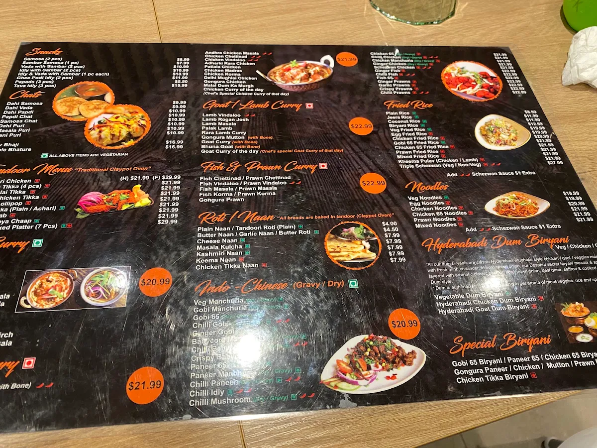 Menu, Dosa Hut - Indian Multi Cuisine Restaurant Knox