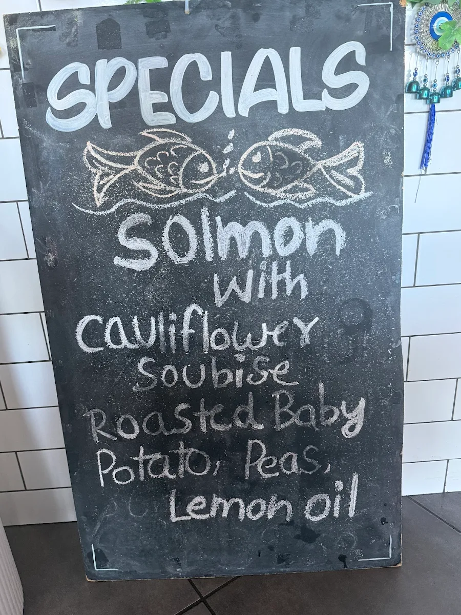 Menu, Sea and shore restaurant