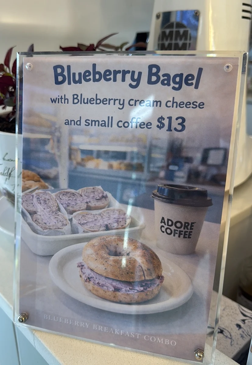 Menu, Here Cafe