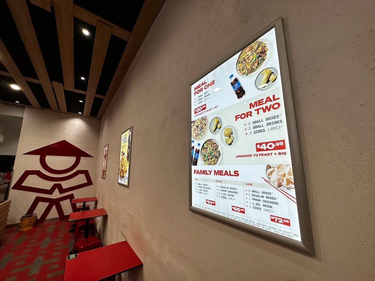 Menu, Noodle Box Moonee Ponds