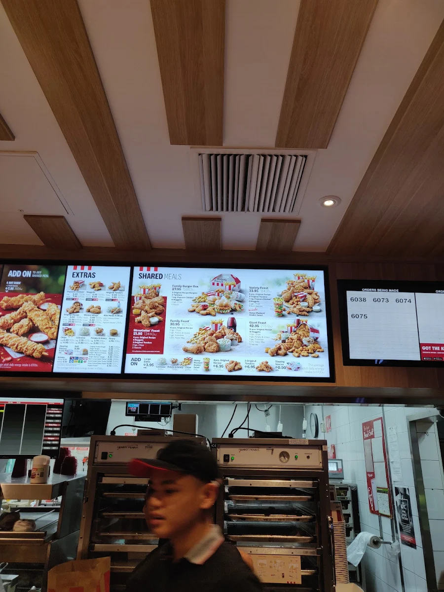 Menu, KFC Rockdale