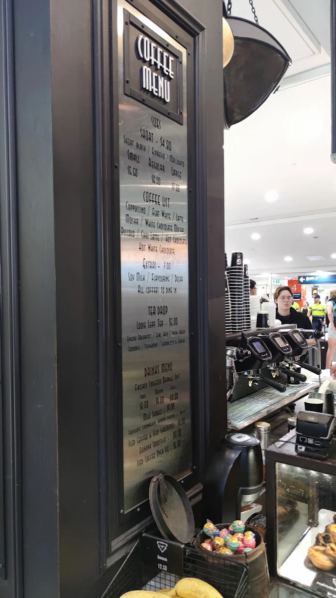 Menu, Inbound Cafe