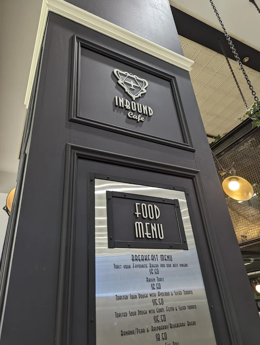 Menu, Inbound Cafe