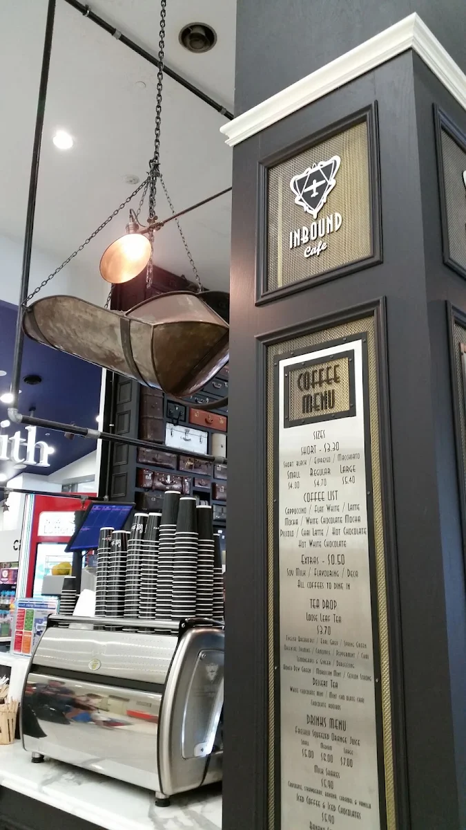Menu, Inbound Cafe