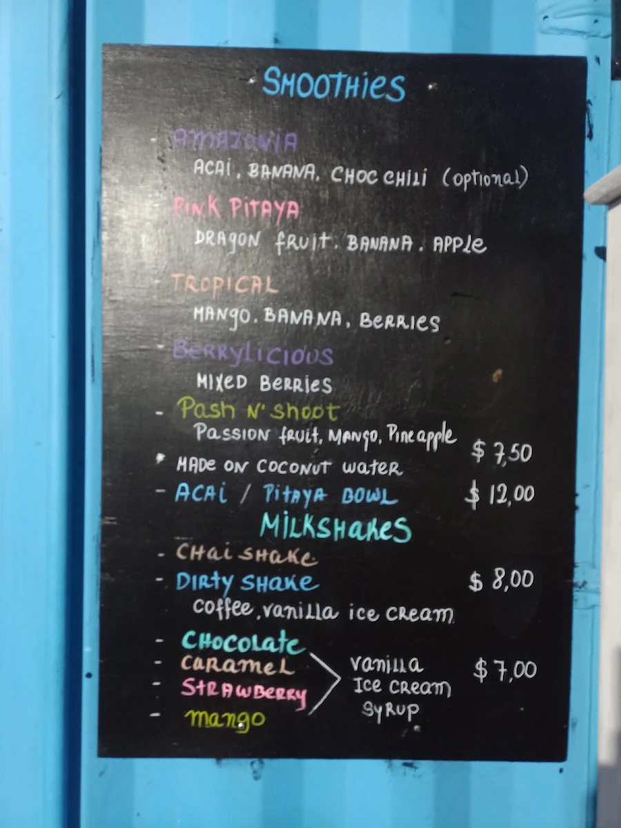 Menu, Canela Cafe