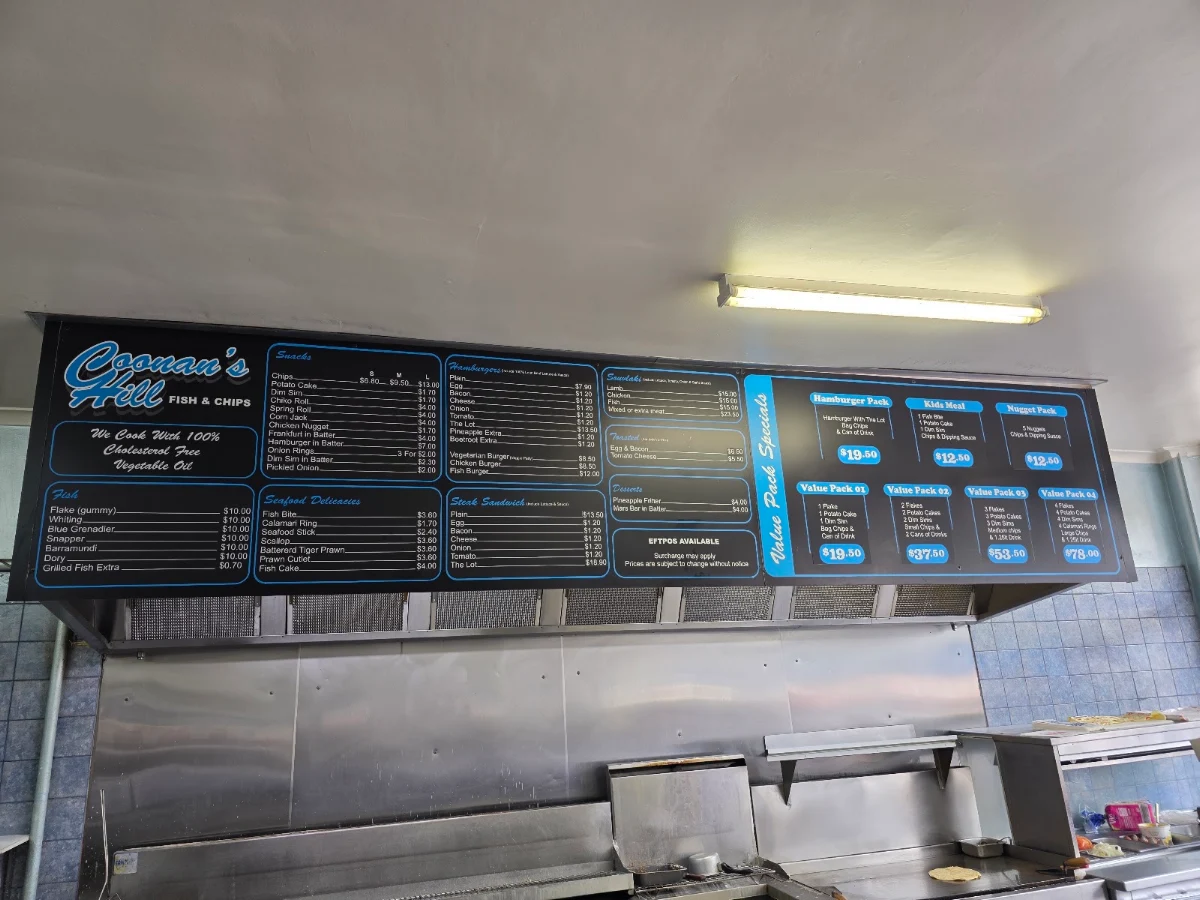 Menu, Parkstone