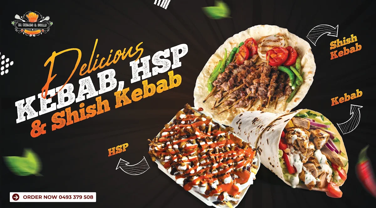 Menu, SA Kebabs & Grills