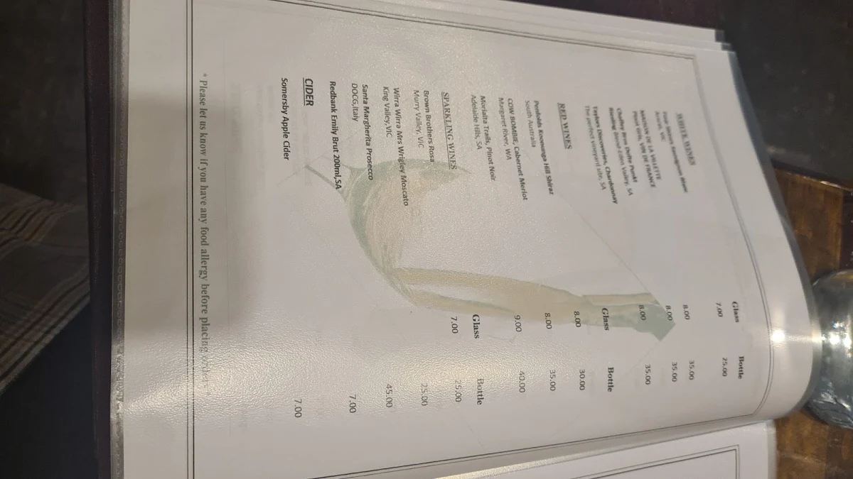 Menu, Khao Thip Thai Restaurant