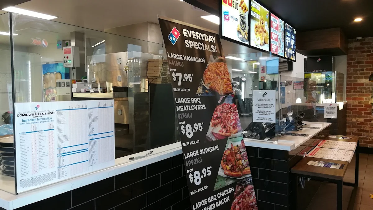 Menu, Domino's Pizza Toowong