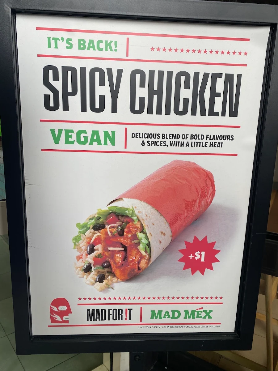 Menu, Mad Mex