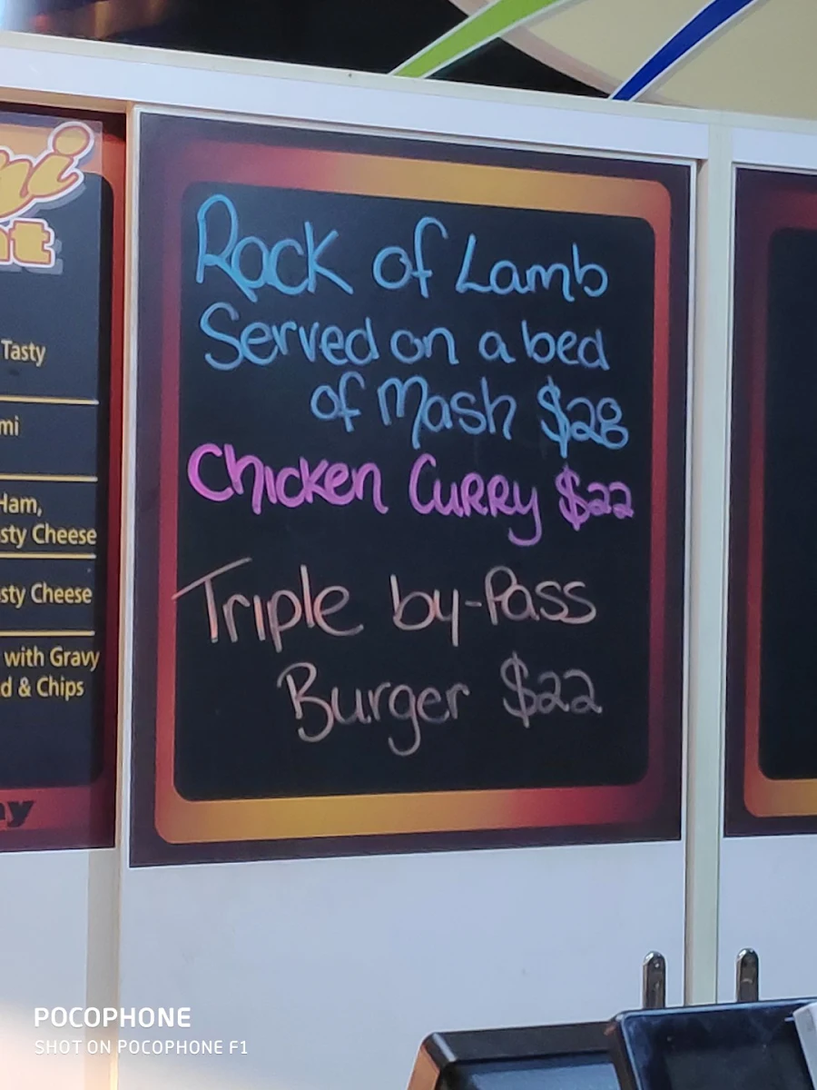 Menu, Gift Hotel Stawell