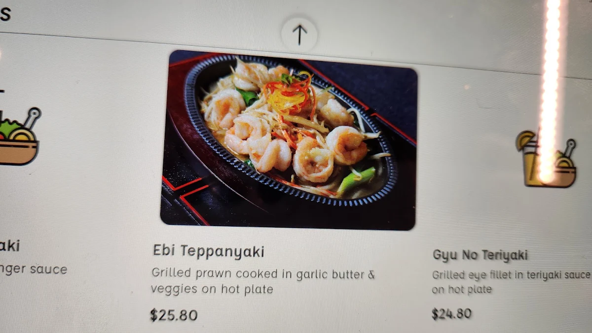 Menu, Hi Sushi Geelong