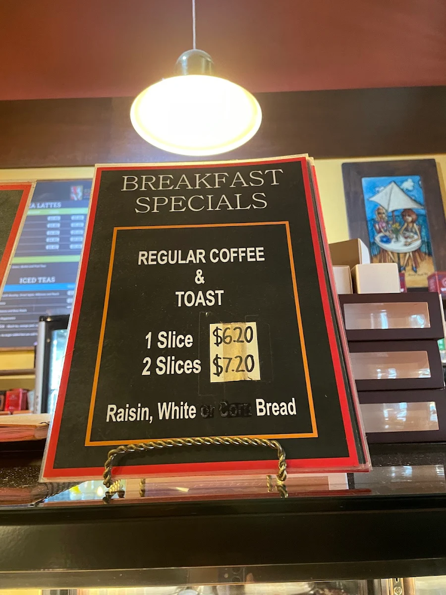 Menu, Sugar 'N Spice Cafe