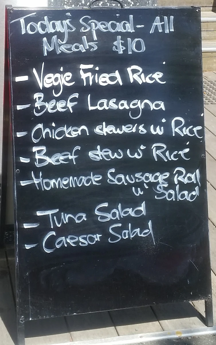 Menu, Espresso Riviera