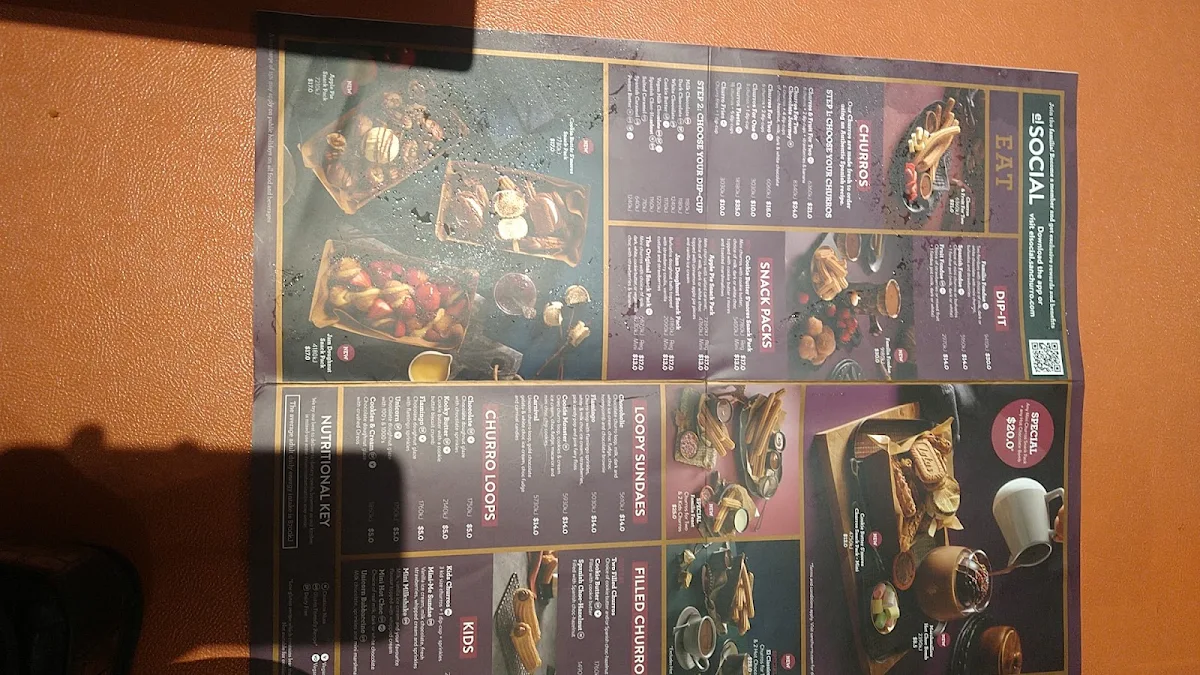 Menu, San Churro Orion Springfield