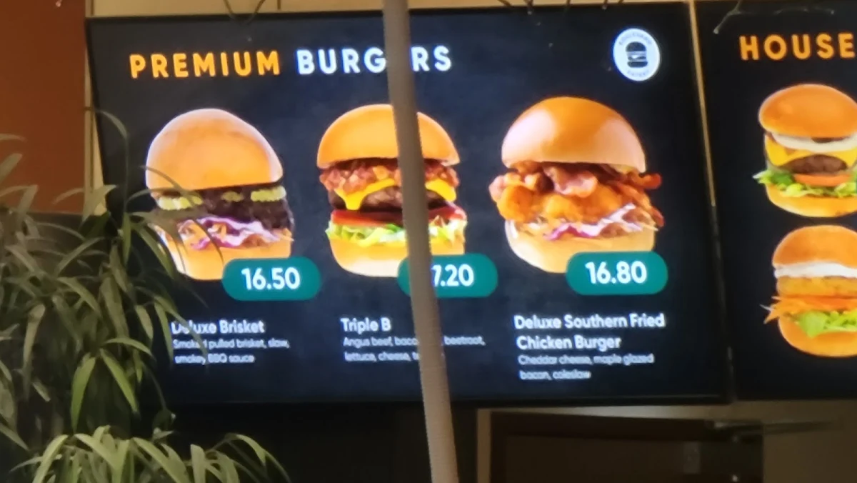 Menu, Boulevard Eatery