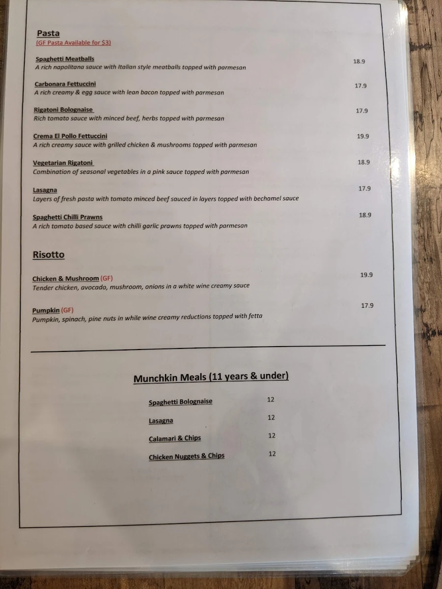 Menu, Degani Craigieburn – Woodfired Pizza, Café & Restaurant