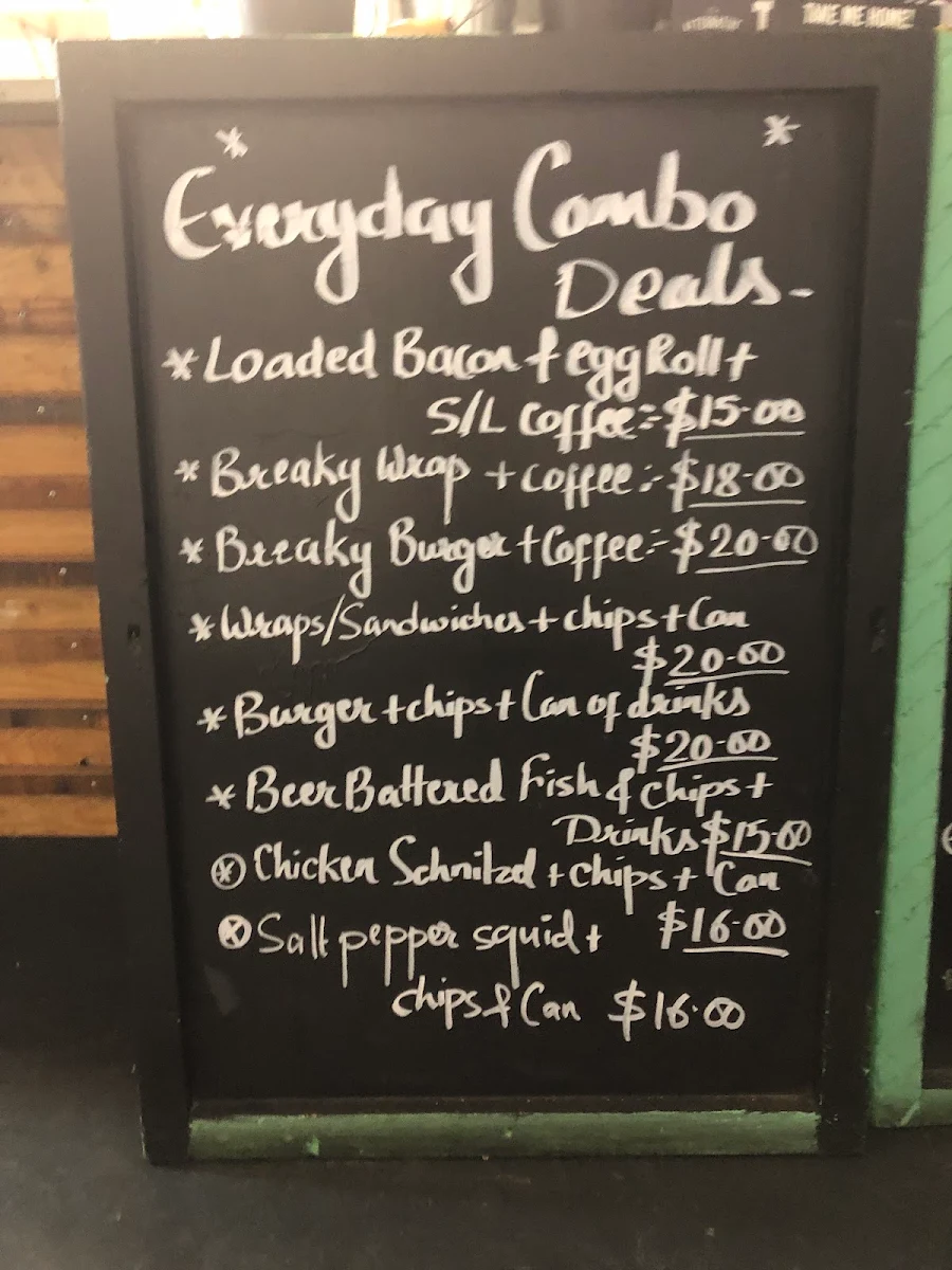 Menu, Cozy Cubz Cafe