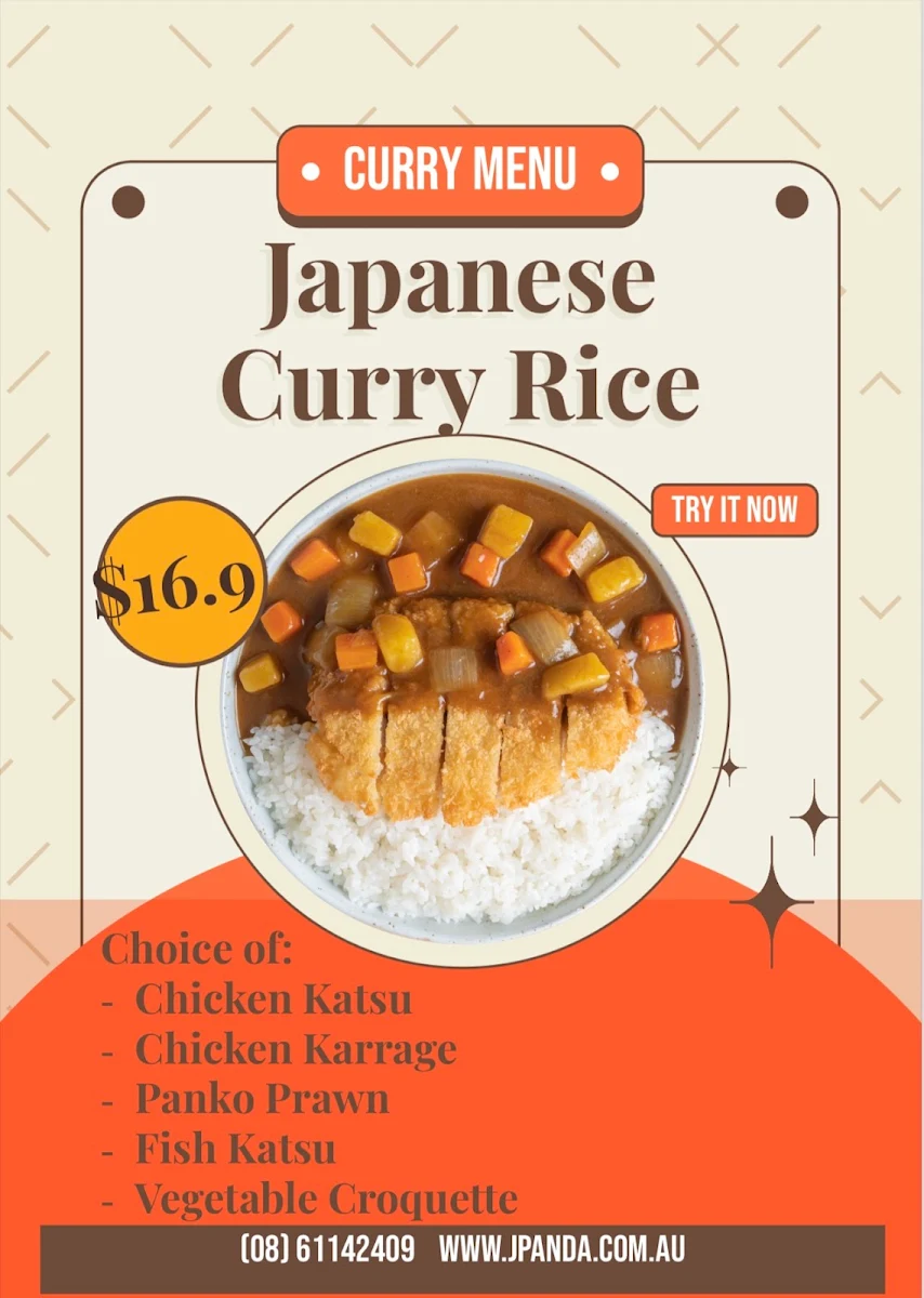 Menu, J Panda Eatery