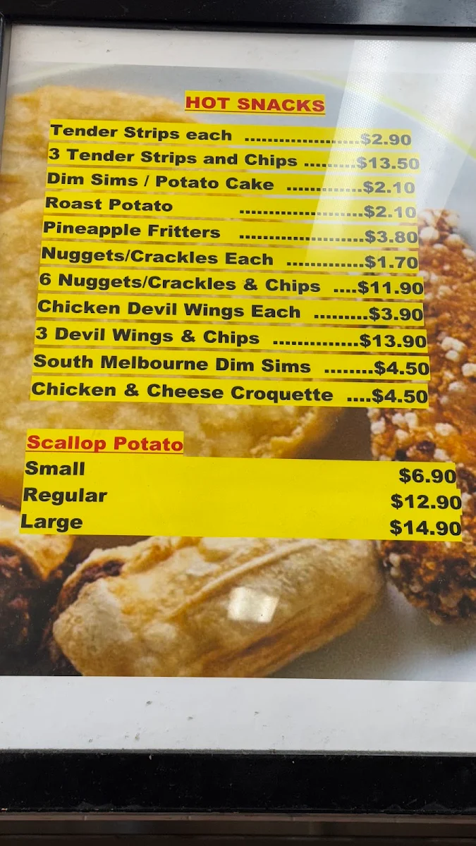 Menu, Mamta's Chicken & Bula Cafe