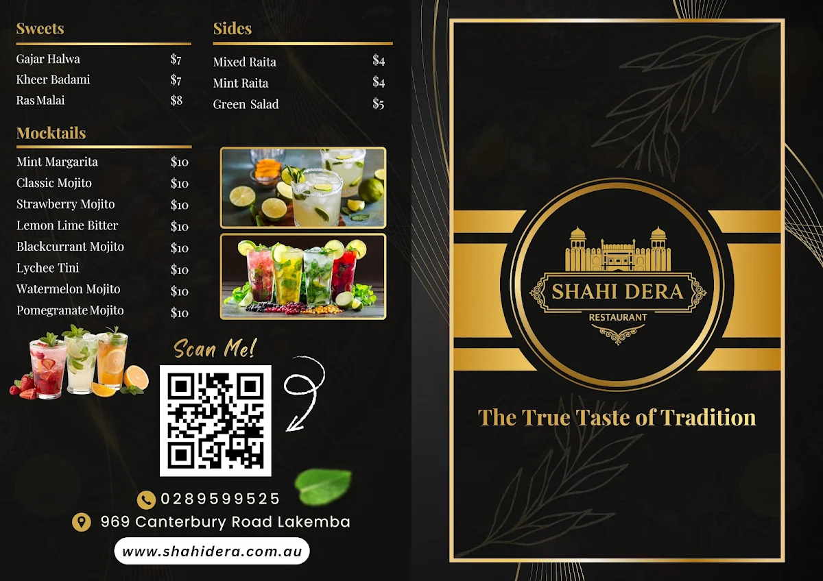 Menu, Shahi Dera