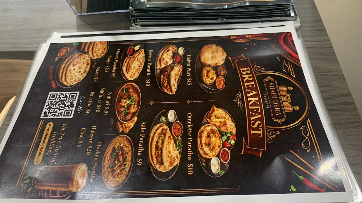 Menu, Shahi Dera