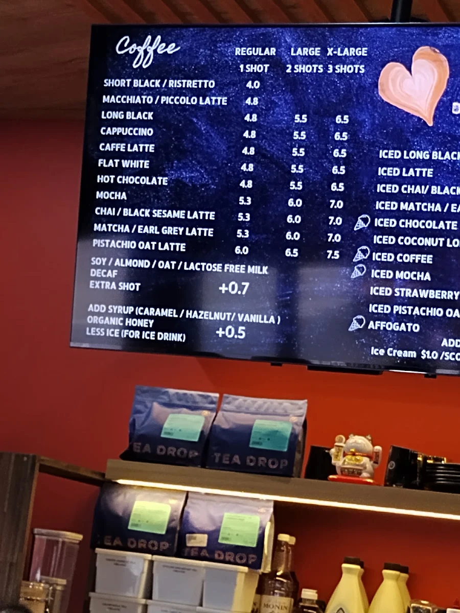Menu, Sip Hour Coffee