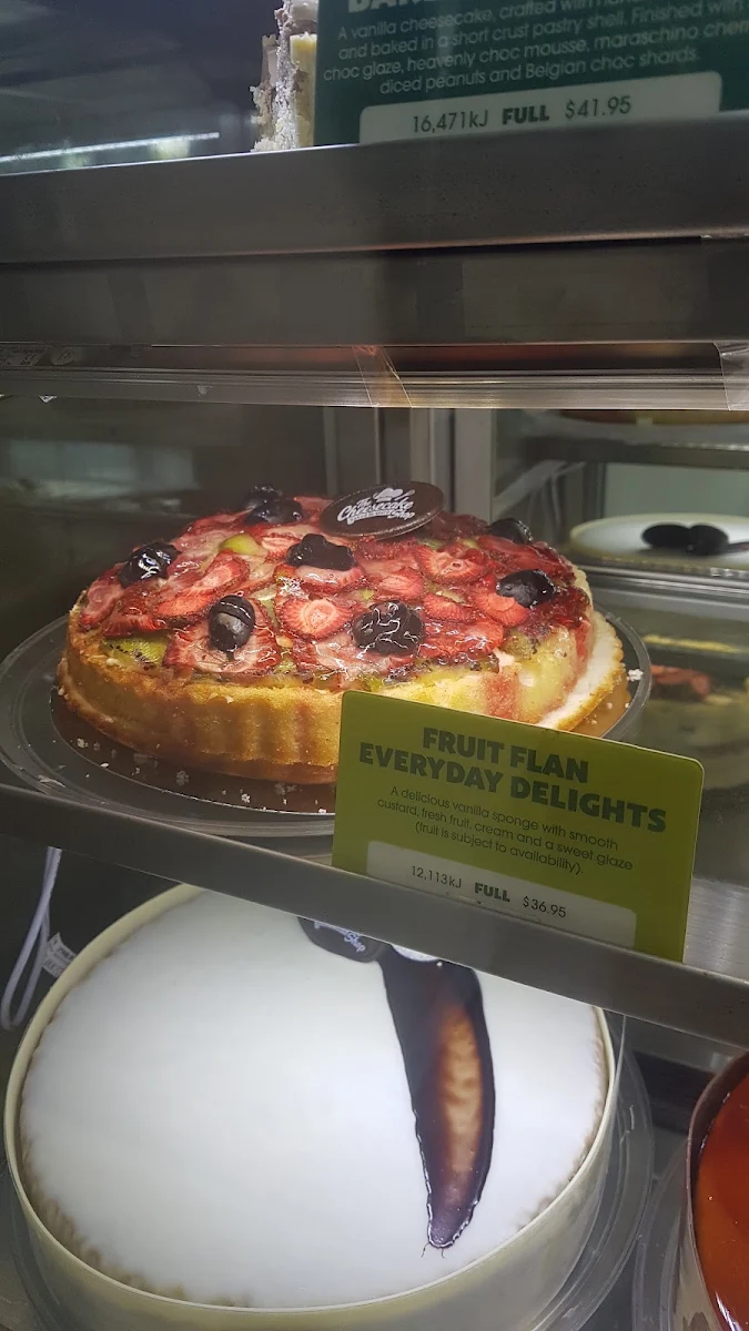 Menu, The Cheesecake Shop Townsville