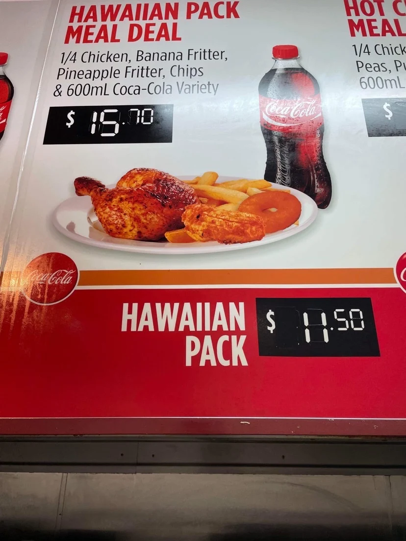 Menu, Original Flame Grilled Chicken