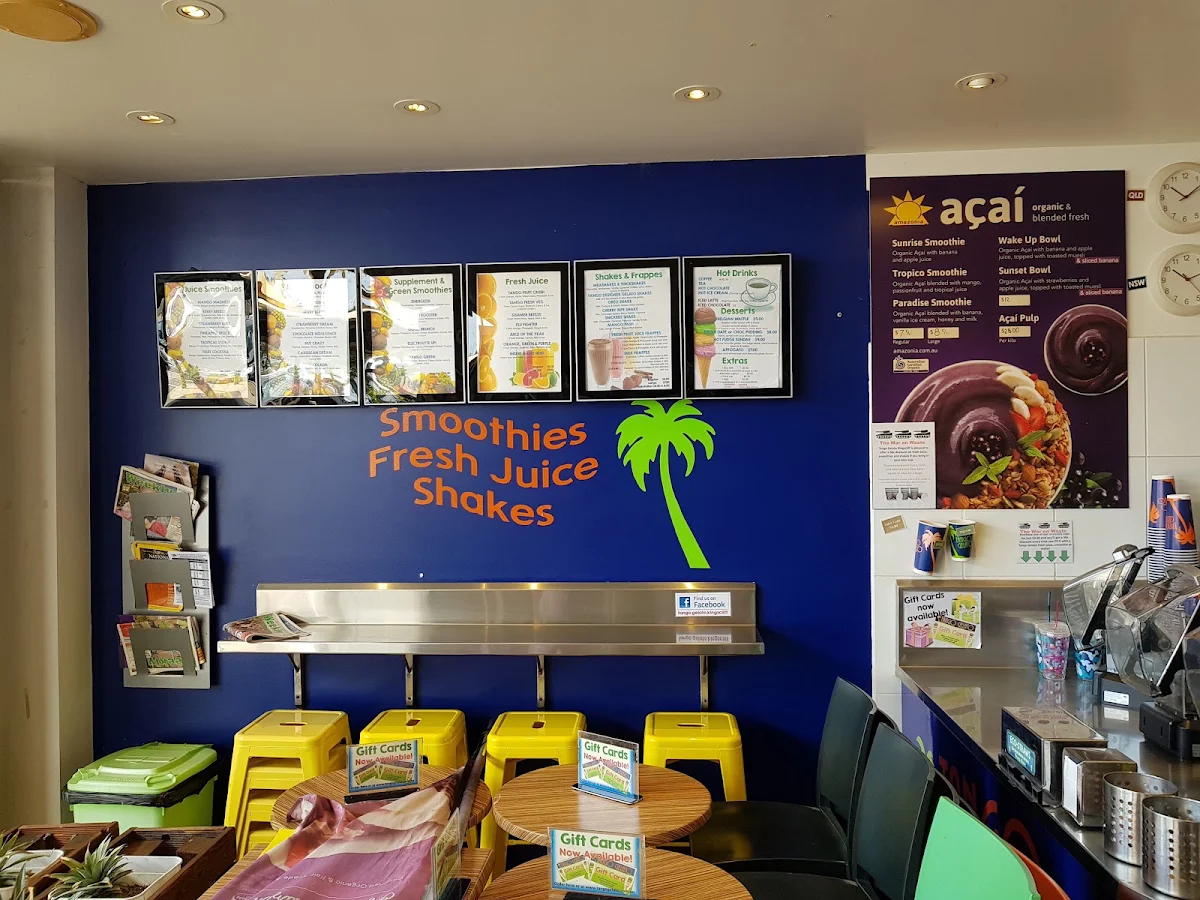 Menu, Tango Gelato Kingscliff