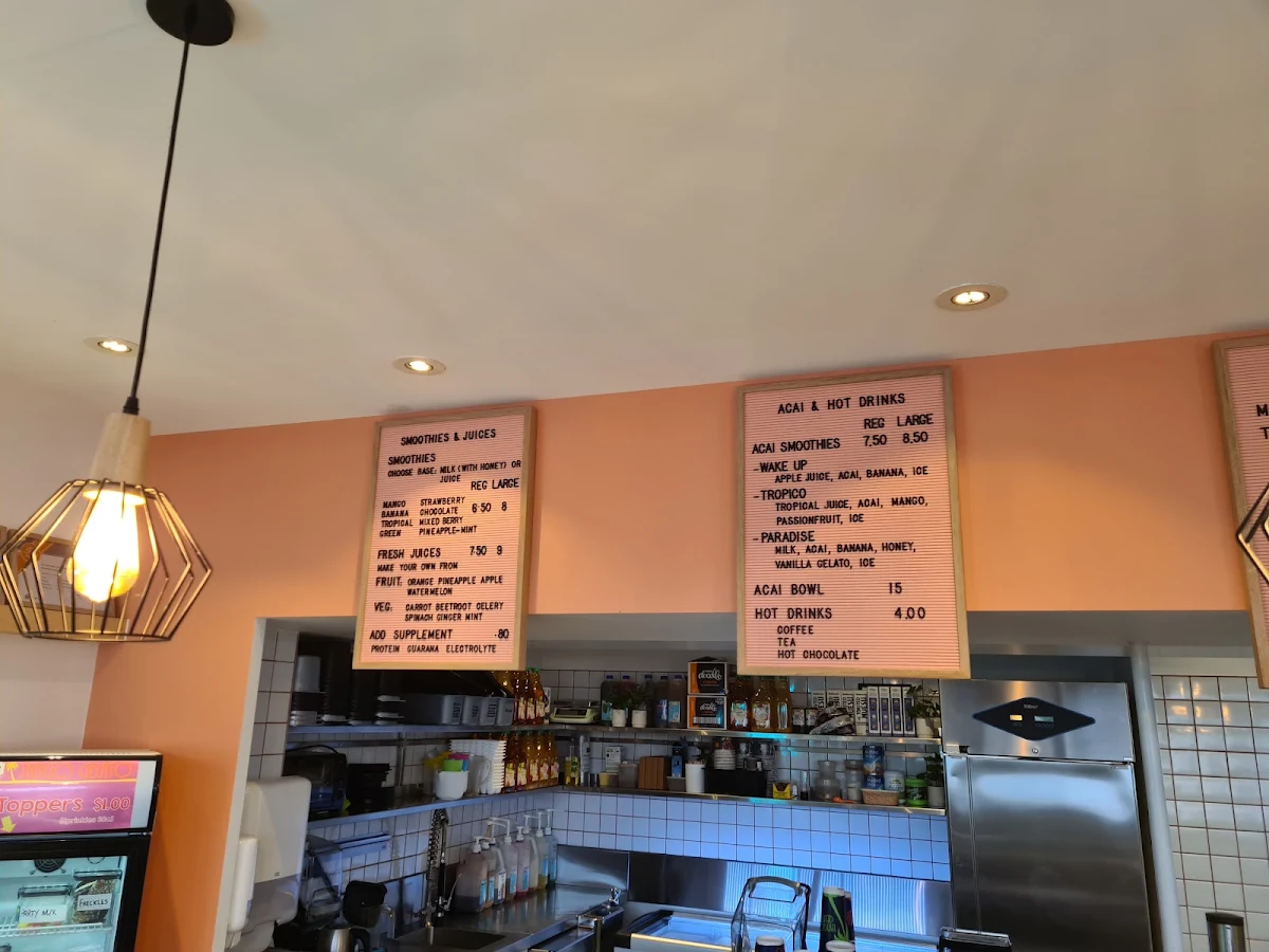 Menu, Tango Gelato Kingscliff