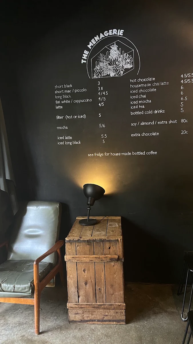 Menu, The Menagerie