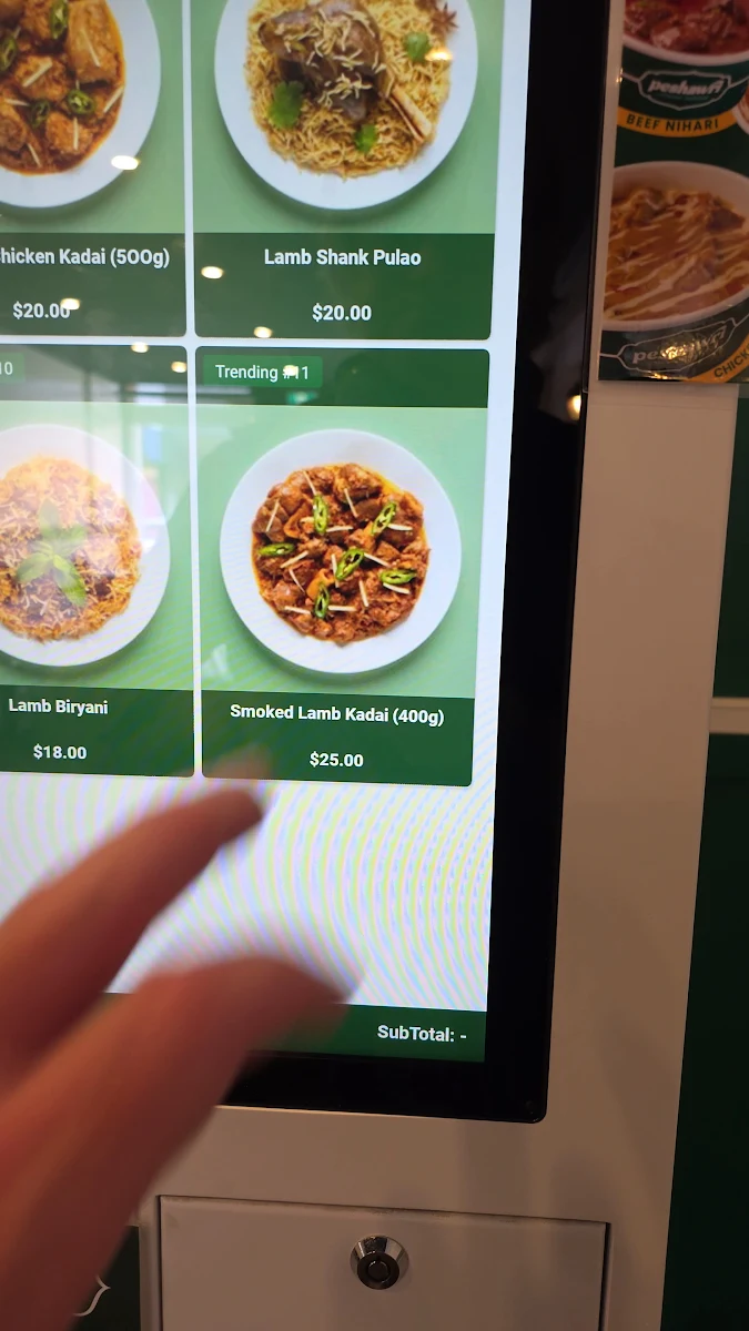 Menu, Peshawri Brunswick