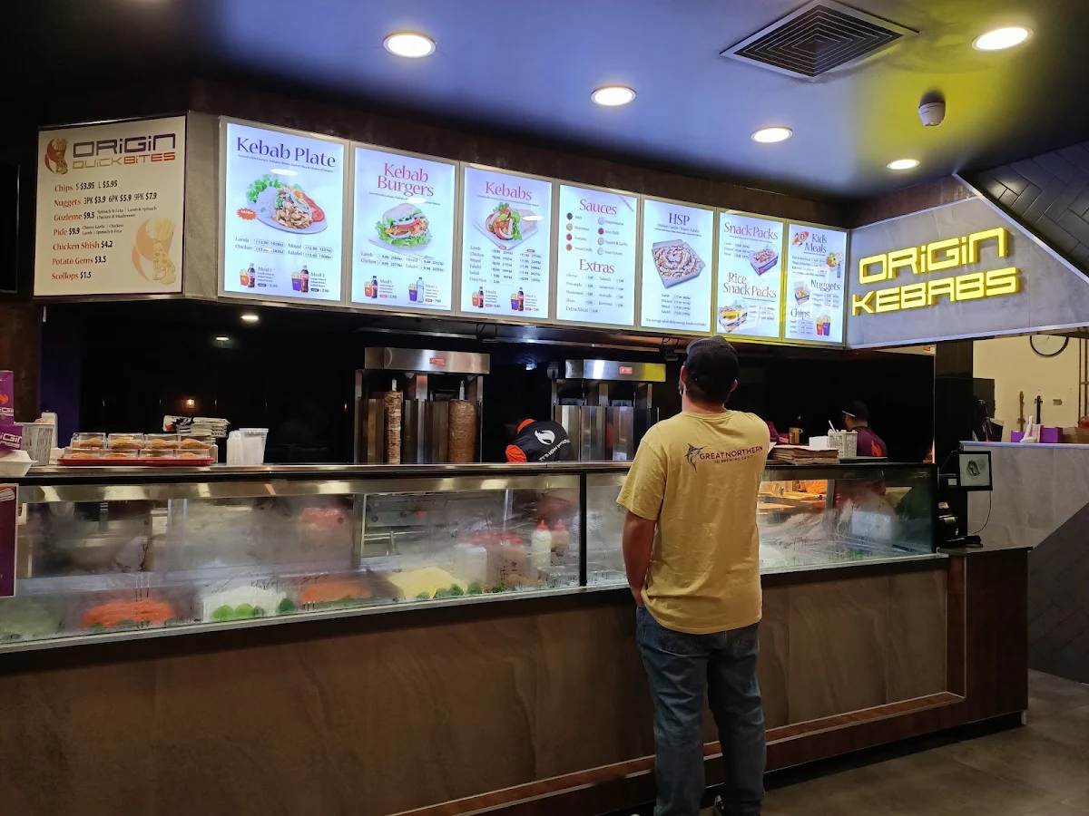 Menu, Origin Kebabs Harbour Town