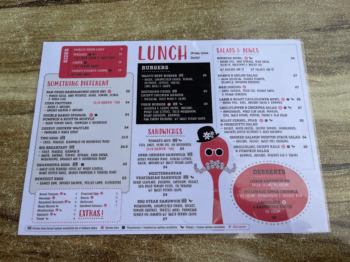 Menu, The Runaway Spoon