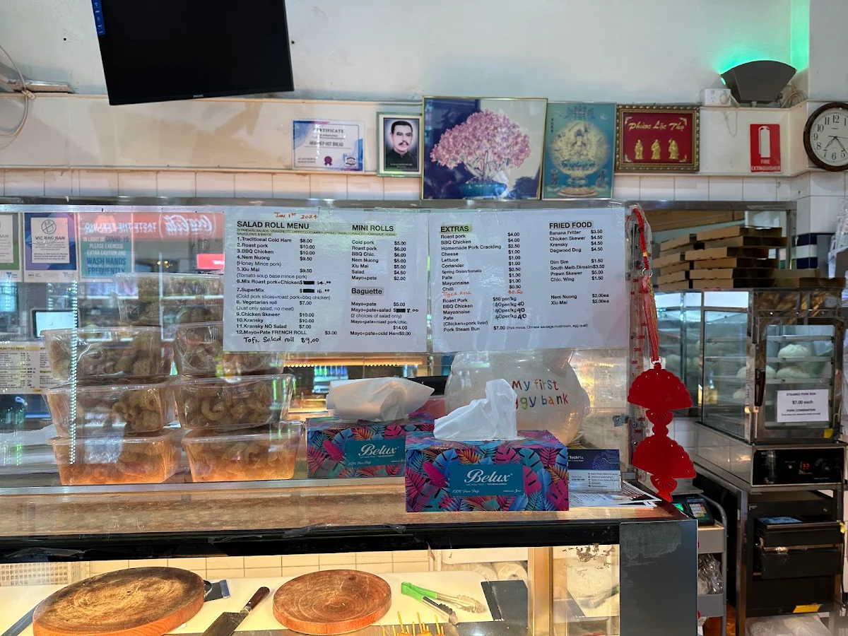 Menu, Hoa Hiep Hot Bread