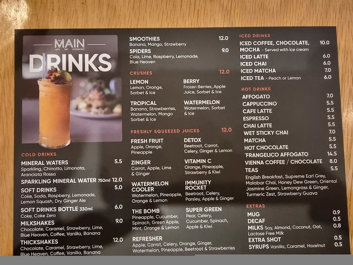 Menu, The Main